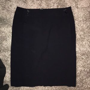 Talbots Navy Pencil Skirt
